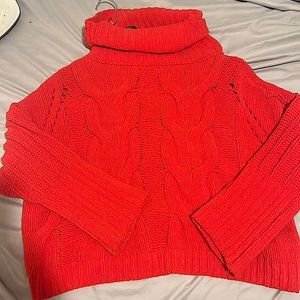 Cute xs red turtle neck sweater for this holiday season♥️❄️